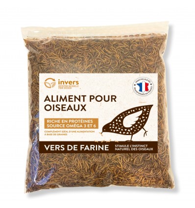 Vers de farine déshydratés 1Kg