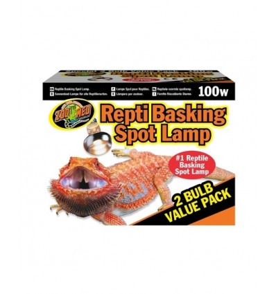 pack 2 ampoules chauffantes Basking Spot 100W Zoo Med pour terrarium